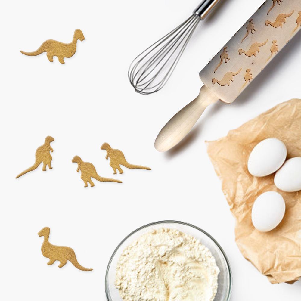 3D Rolling Pins - Lovely Heart, Dog Bone, Dinosaur