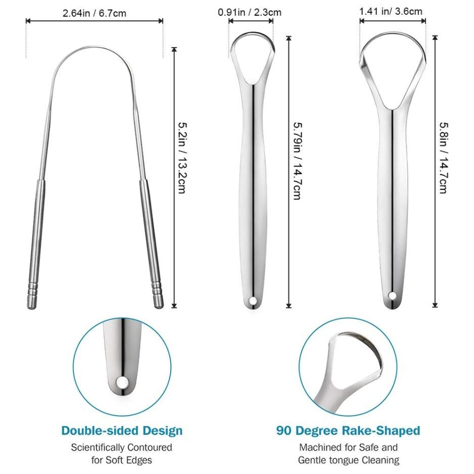 Pcs Stainless Steel Tongue Cleaners PeekWise