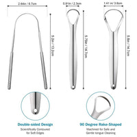 Thumbnail for Pcs Stainless Steel Tongue Cleaners PeekWise