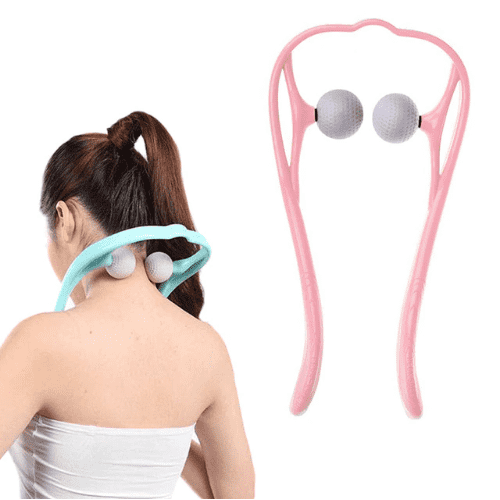 Dual Trigger Hand Roller Neck Massager PeekWise