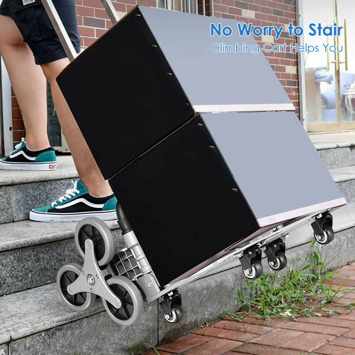 CarryAll™ Foldable Climbing Stair Cart