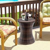 Thumbnail for Adjustable Outdoor Patio Rattan Ice Cooler