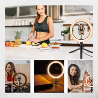 Thumbnail for Selfie Ring Light with Tripod Stand