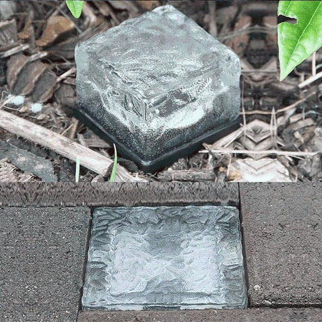 Solar-Powered Heavy Duty Brick Path Light - Heavy Duty Outdoor Lights!