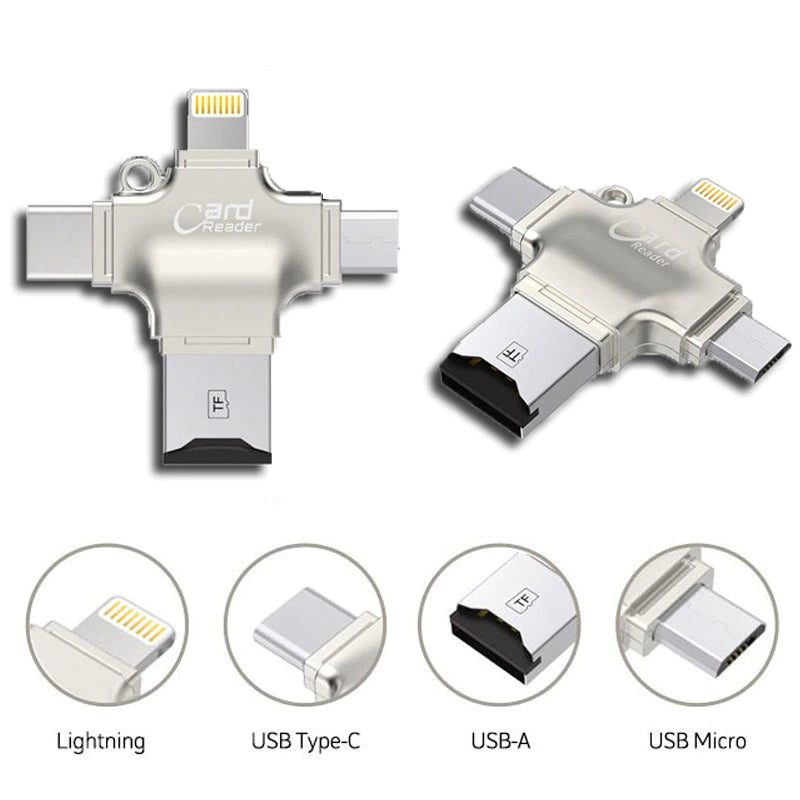 4 in 1 microSD Card Reader