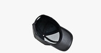 Thumbnail for Black Leather Adjustable Baseball Cap