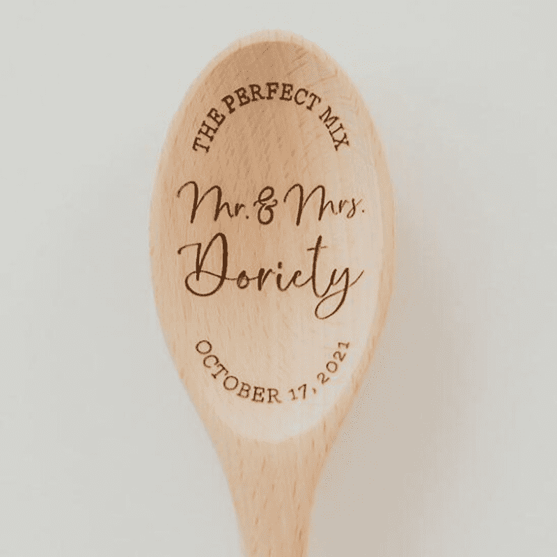 PCS Mr. Mrs. Wedding Spoons PeekWise