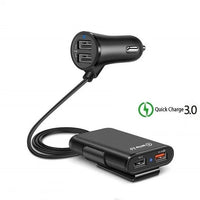Thumbnail for 4-Port USB Car Charger with Extension Cable