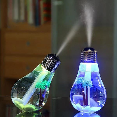 Ultrasonic LED Bulb Air Humidifier - PeekWise