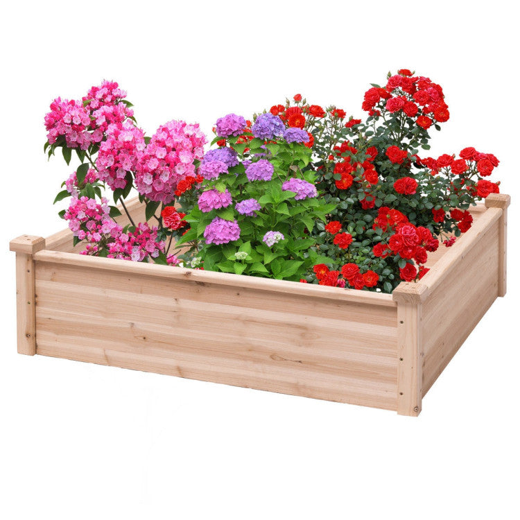 Wooden Square Garden Bed