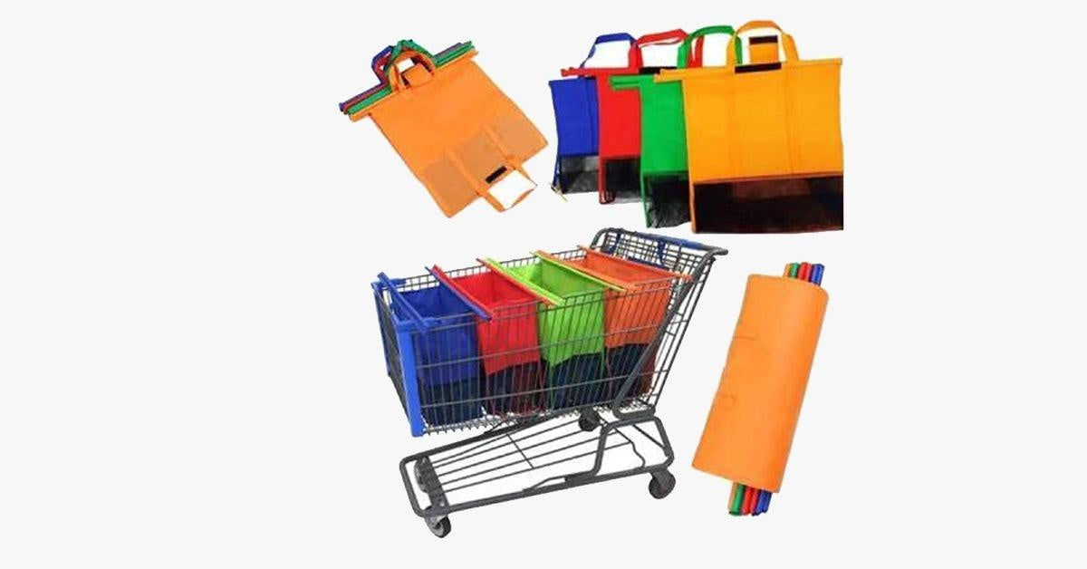 Foldable Reusable Shopping Cart Bag