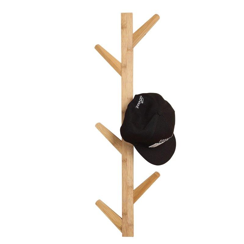 Bamboo Wall Mounted Coat Hanger PeekWise