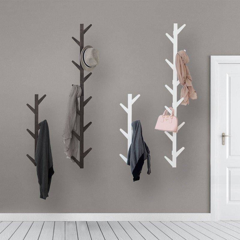 Bamboo Wall Mounted Coat Hanger PeekWise