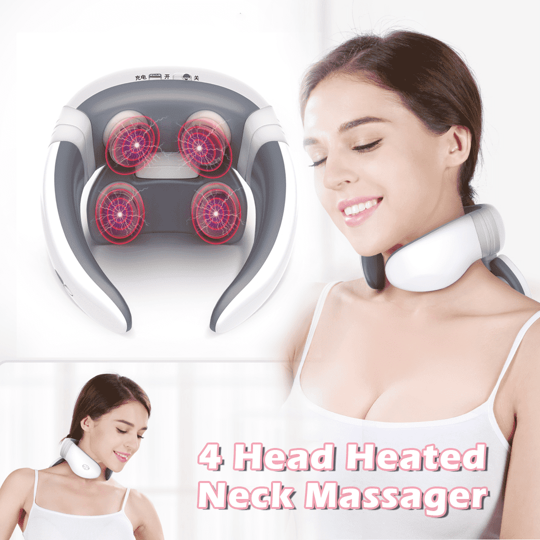 Electric Heated Pulse Neck Massager PeekWise