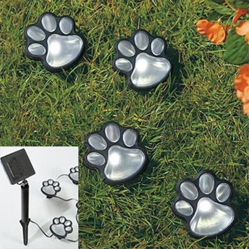 Solar Paw LED Lights 4 Pcs