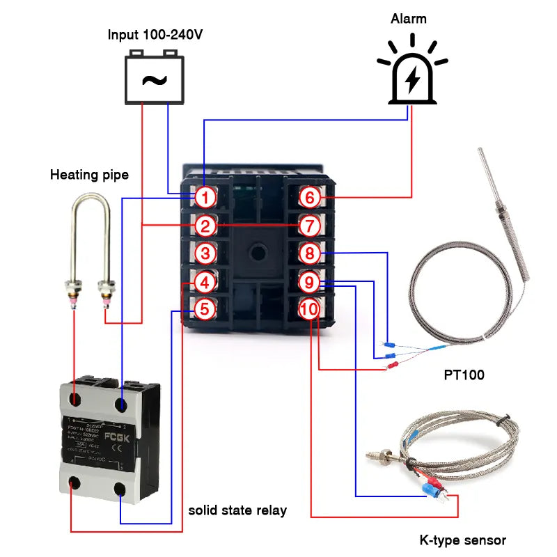 REX-C100 SSR Output Thermostat Digital Timer