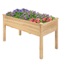 Thumbnail for Wooden Raised Elevated Grow Planter
