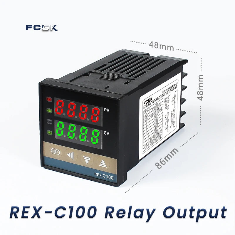 REX-C100 SSR Output Thermostat Digital Timer