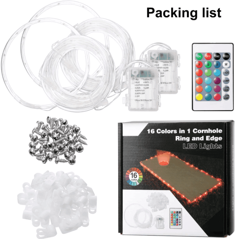 Cornhole Board Lights PeekWise