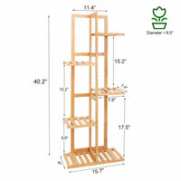 Thumbnail for Bamboo Flower Rack Wood Plant Stand