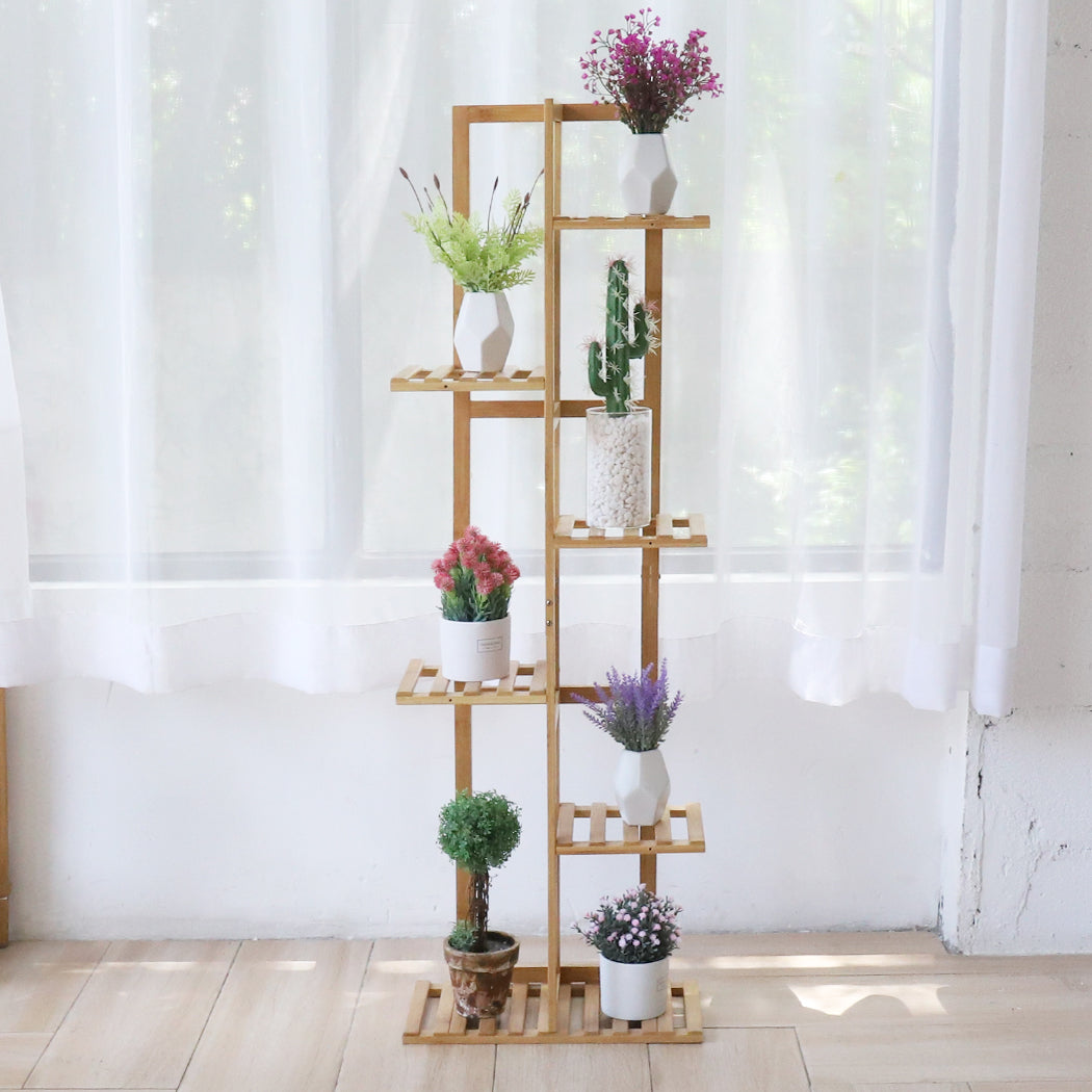 Bamboo Flower Rack Wood Plant Stand