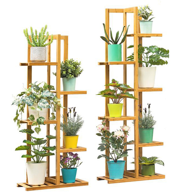 Bamboo Flower Rack Wood Plant Stand