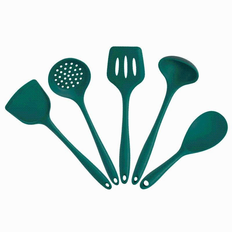 Green Silicone Utensil Set PeekWise