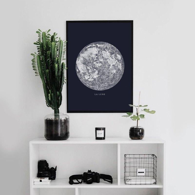 Moon Canvas Poster PeekWise