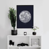 Thumbnail for Moon Canvas Poster PeekWise