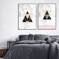 Thumbnail for Geometric Marble Pattern Wall Poster PeekWise