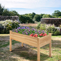 Thumbnail for Wooden Raised Elevated Grow Planter