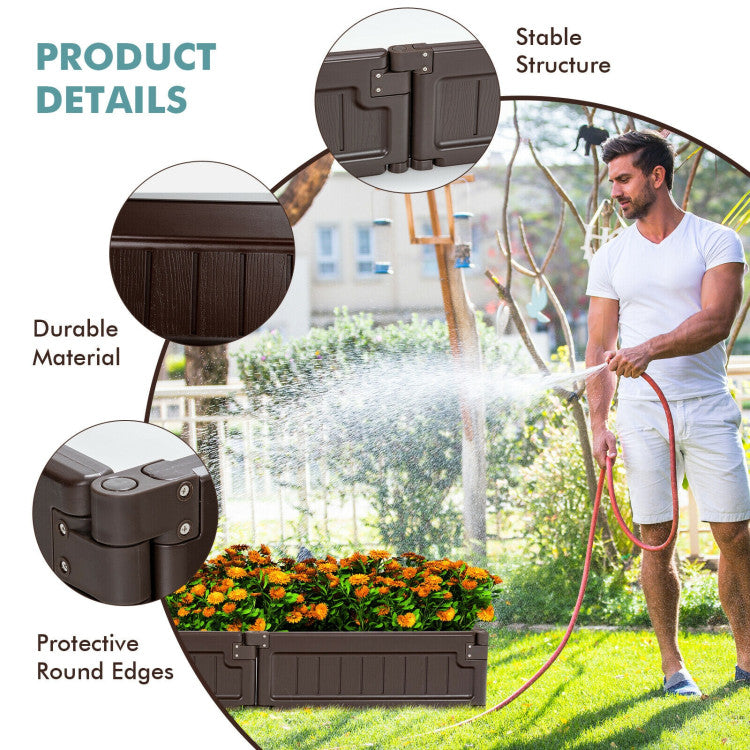 Raised Garden Bed with Open Bottom Design