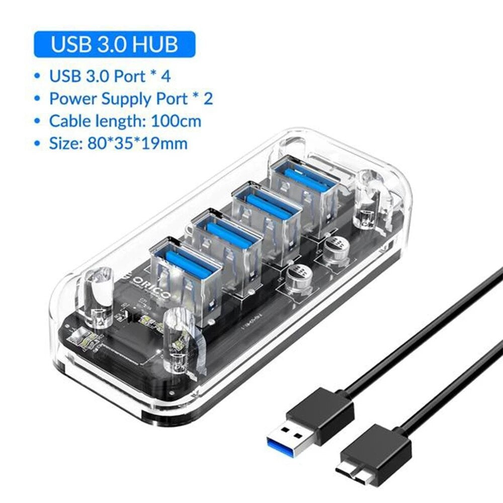 Transparent USB3.0 Hubs