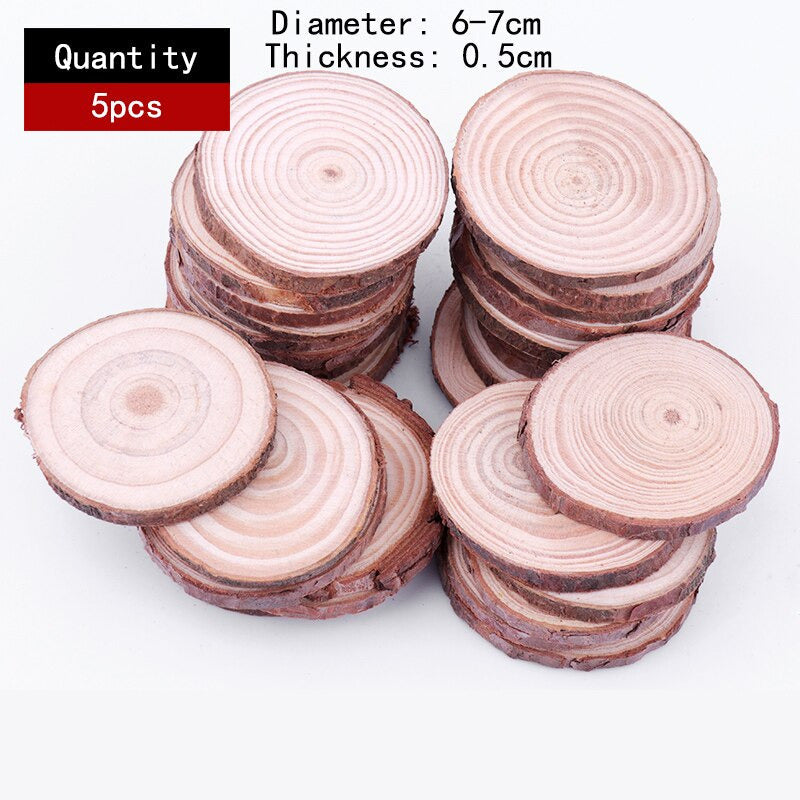 Natural Wood Slice Coasters