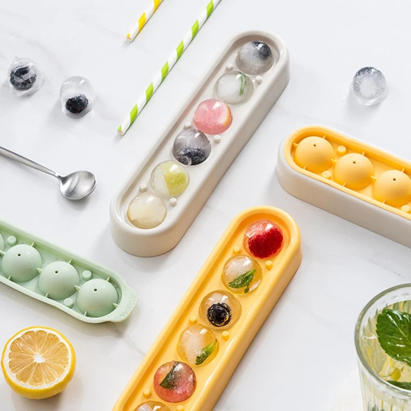 6 Balls Silicone Ice Mold Tray