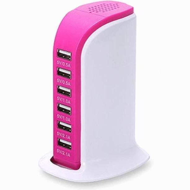 Portable USB charging station – Charge 6 Devices Simultaneously!