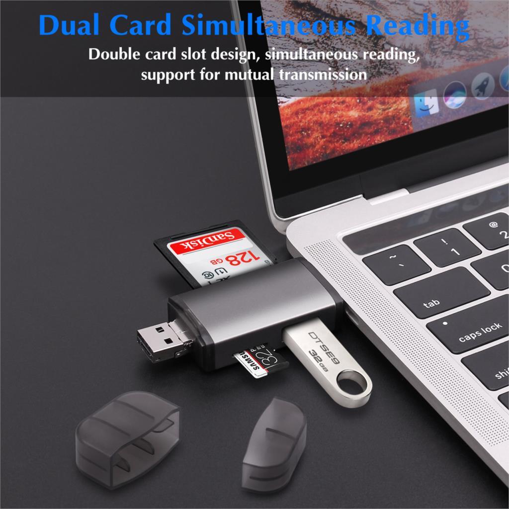 6 in 1 Card & USB Reader