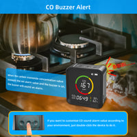 Thumbnail for 6-in-1 PTH-9E Indoor CO2 Detector