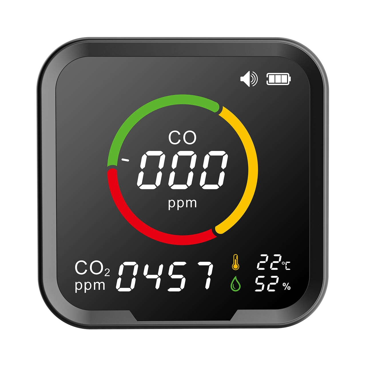 6-in-1 PTH-9E Indoor CO2 Detector