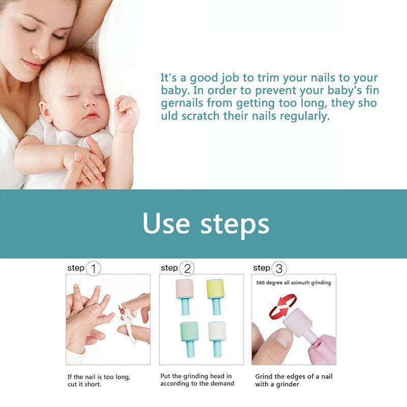 Electric Safe Baby Nail Trimmer - PeekWise