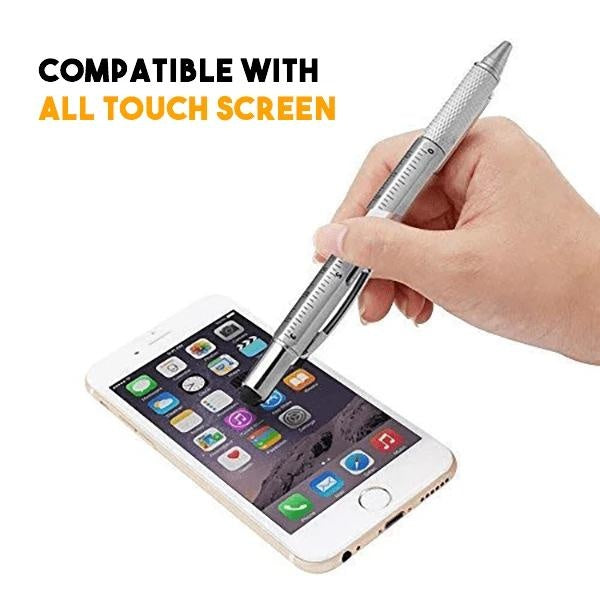 6-in-1 Multi-Function Tool Ballpoint Pen - PeekWise