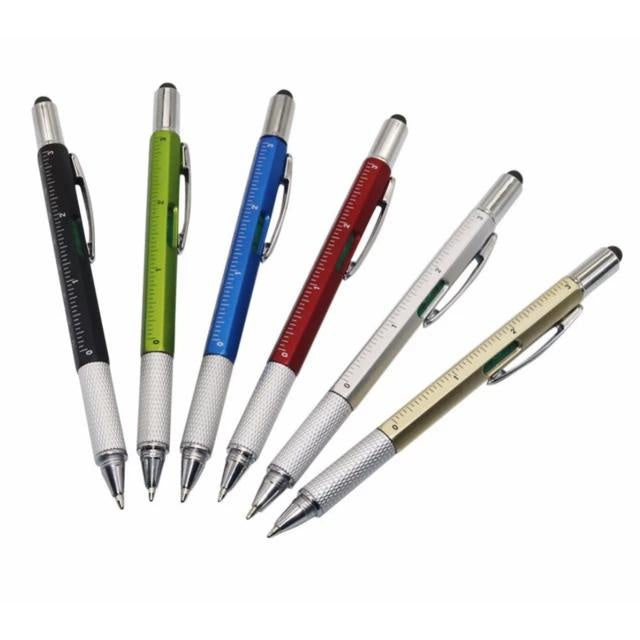 6-in-1 Multi-Function Tool Ballpoint Pen - PeekWise