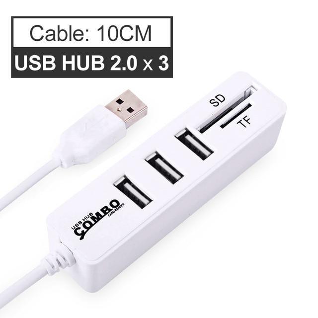 6-Port USB Hub with Card Reader