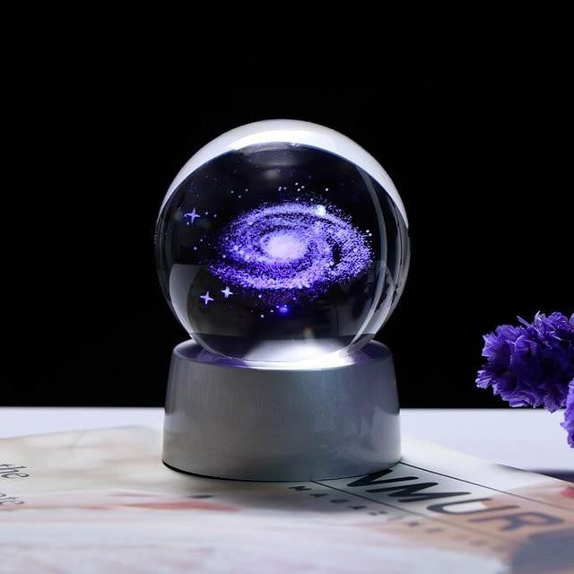 Milky Way Crystal Ball Galaxy Globe - PeekWise