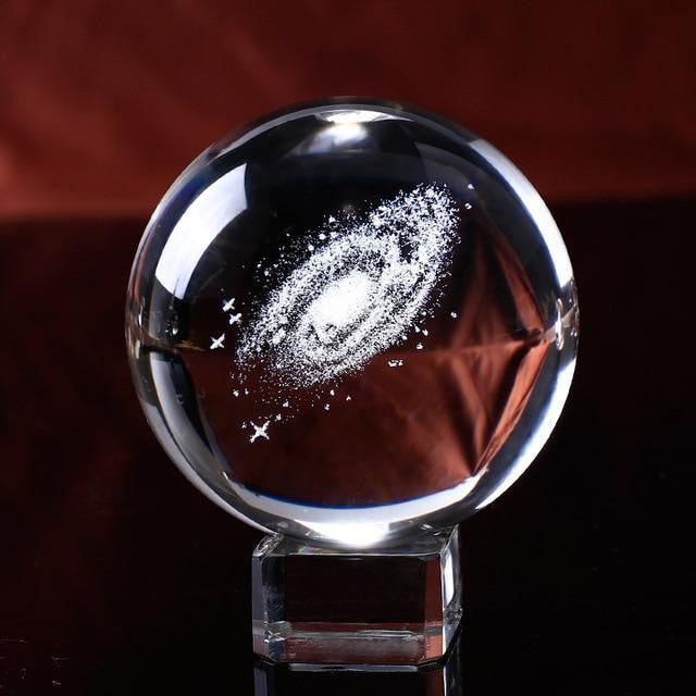 Milky Way Crystal Ball Galaxy Globe - PeekWise