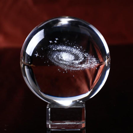 Milky Way Crystal Ball Galaxy Globe - PeekWise