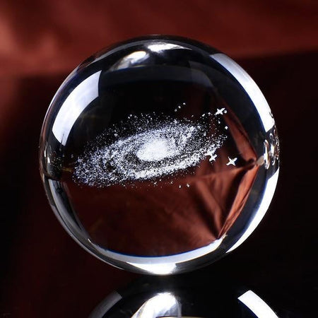 Milky Way Crystal Ball Galaxy Globe - PeekWise
