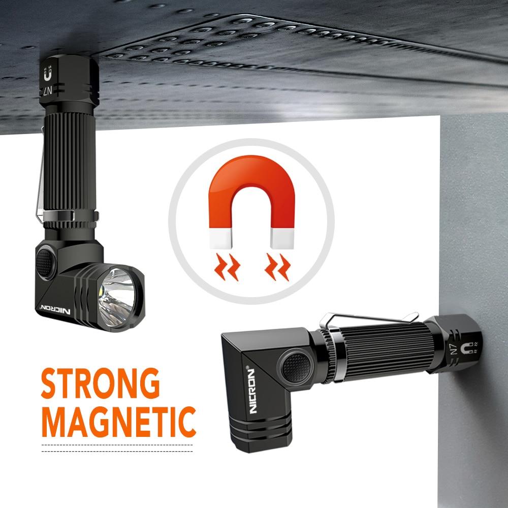 600 Lumens Tactical Flashlight - 90° Rotatable, 4 Light Mode