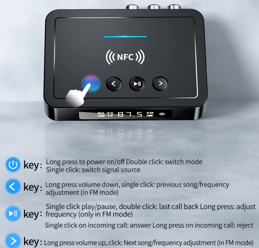 Bluetooth 5.0 Transmitter & Receiver