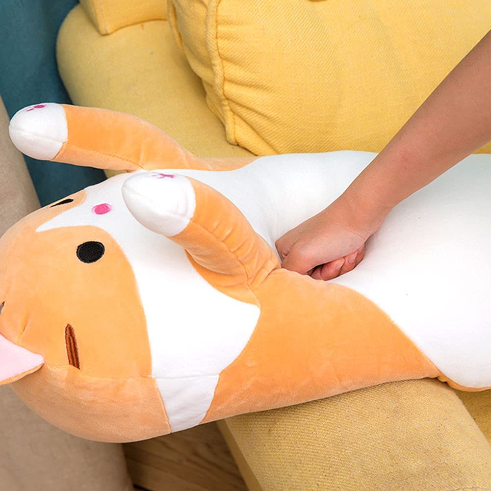 Cute Cat Long Plush Pillow PeekWise